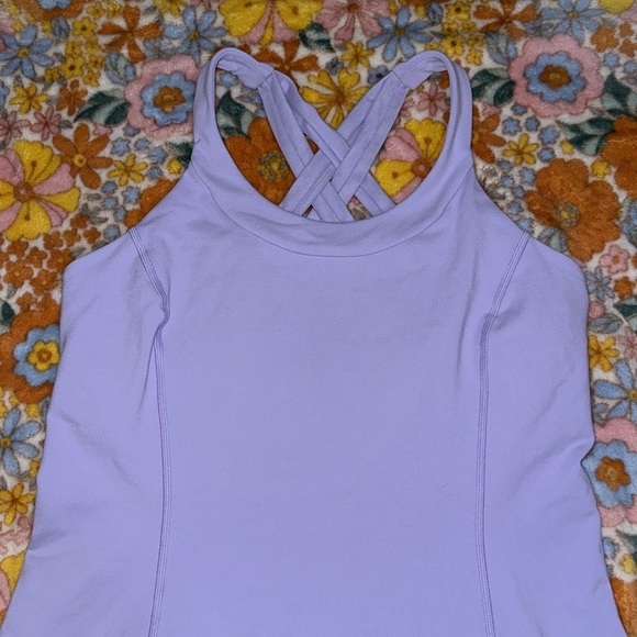 Lululemon Enhearten Tank Lilac size 10 - Picture 6 of 12